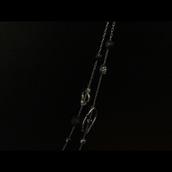 Stella & Dot Silver double strand necklace. - Picture 2 of 3